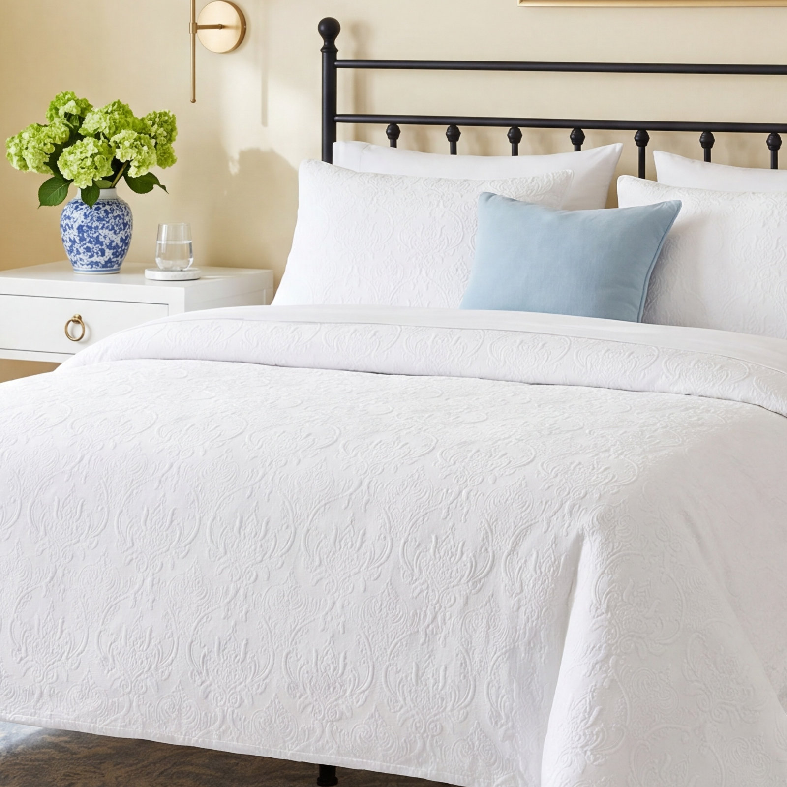 Brylie Cotton Coverlet Set, Full/Queen Coverlet/Bedspread + 2 Standard Shams