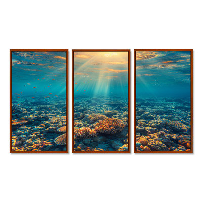 Rinaldi - Coastal Coral Under Water Wall Art Set