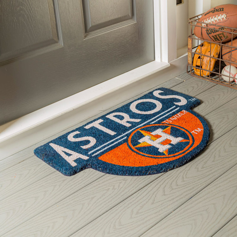 NFL Shaped Coir Outdoor Welcome Mat, Astros