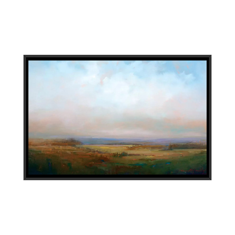 «Into the Foothills», reproduction de William McCarthy sur toile tendue, Toile avec cadre noir, Pas de tapis