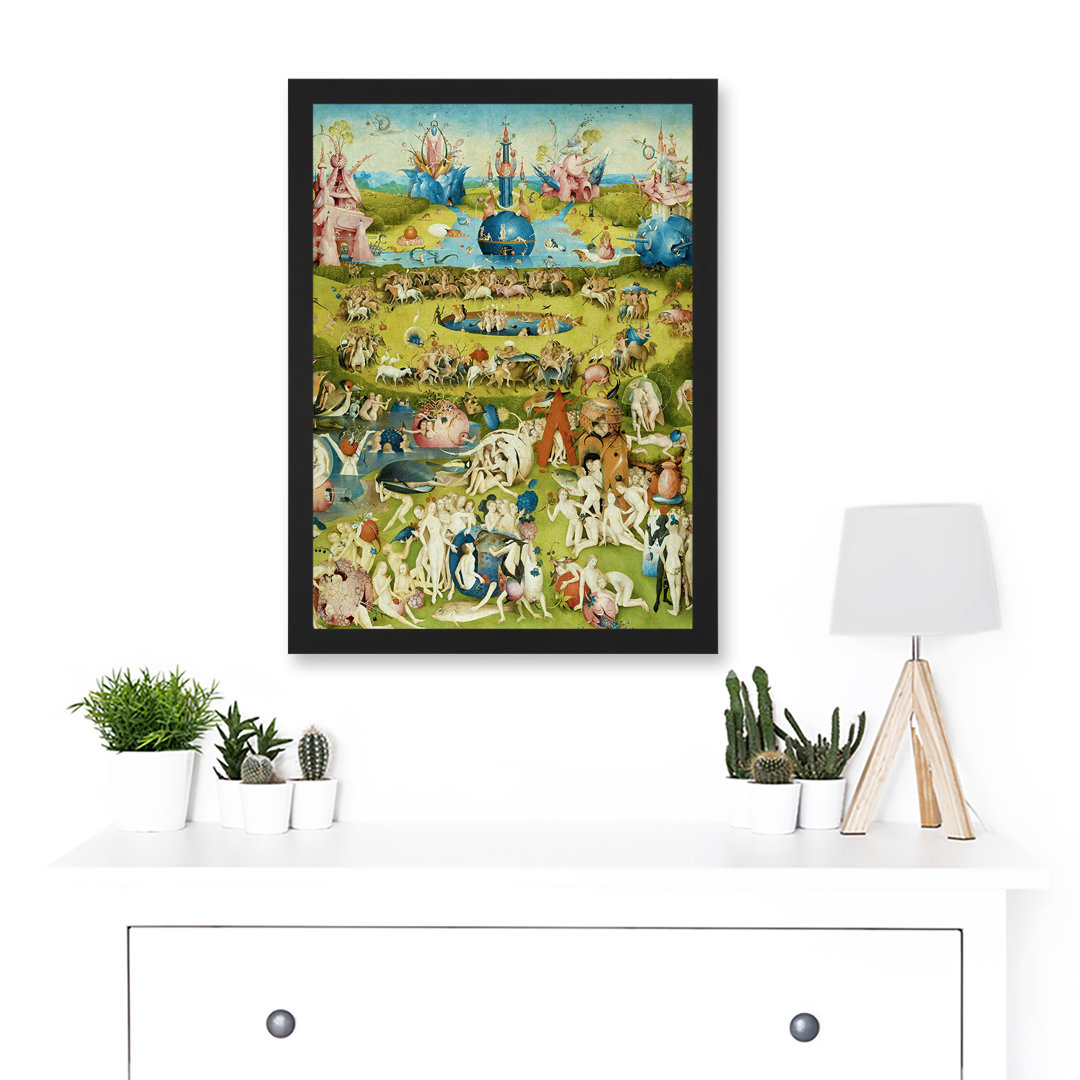 Hieronymus Bosch Garden Earthly Delights - Single Picture Frame Painting on Canvas