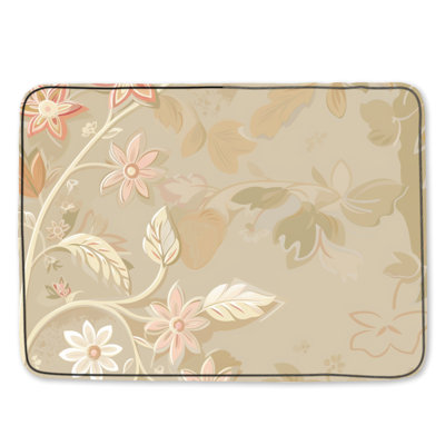 Tapis de bain floral
