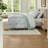 -Piece Bedding Sets, King Polyester, Modern Green Marble Stripe for Home