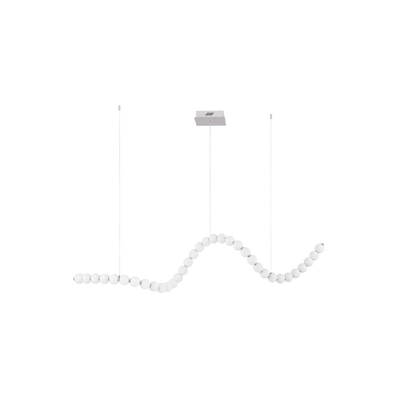 34 - Light Chrome LED Novelty Pendant