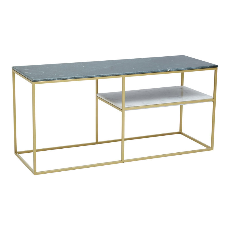 Abdulhay 130cm Glass Top Console Table