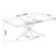 Table rectangulaire rétro avec fonction extensible, surface en bois antique et plaque en relief noire, boîte de rangement à base en fer, 6 places assises, + métal, capacité de charge de 165 lb, plateau et capacité de 165 lb, brun-1872308344