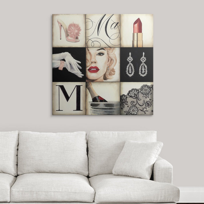 «Akyria» Madison Avenue Square »par Marco Fabiano, reproduction d'art, H 35 po x l 35 po x P 1,5 po, Toile