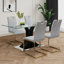 Table en verre de style moderne