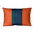 Orange et bleu marine
