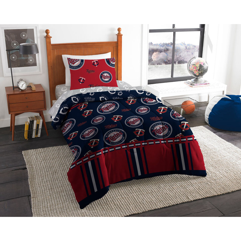 Ensemble de lit dans un sac MLB Boston Red Sox Rotary