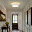 12 Inch Simple Drum Flush Mount