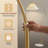 63-Inch Arched Floor Lamp, Gold