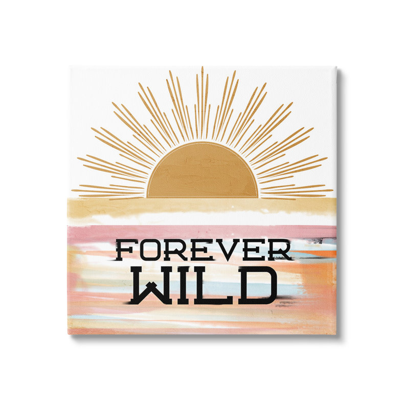 "Forever Wild Sun Rays", art mural sur toile par Kim Allen, H 30 po x l 30 po
