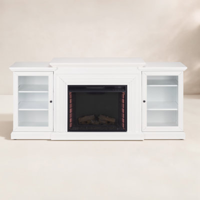 Walton Faux Log Electric Fireplace