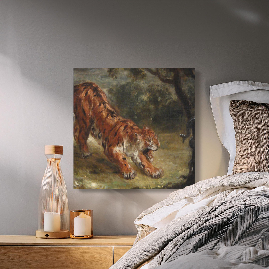 Tiger and Snake Canvas Wall Art, Gallery Wrapped Matte Print, Wildlife Art, Ready to Hang, Archival Quality, Statement Piece, Animal decor