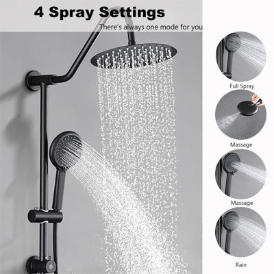 Dual Shower Head Combo – 2-In-1 Rainfall Shower System