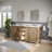 Brookhn 72 In. Double sink White Quartz top Bath Vanity in Lustrous Walnut with Hook Faucet