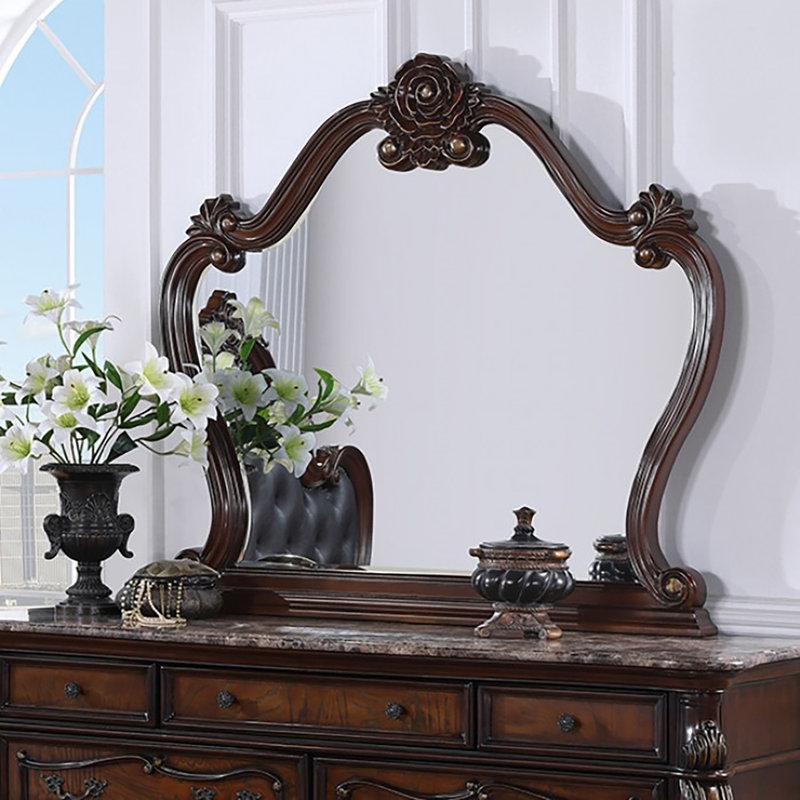 Miroir pour commode Granntam, Cerise foncée