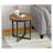 Brown Round End Table