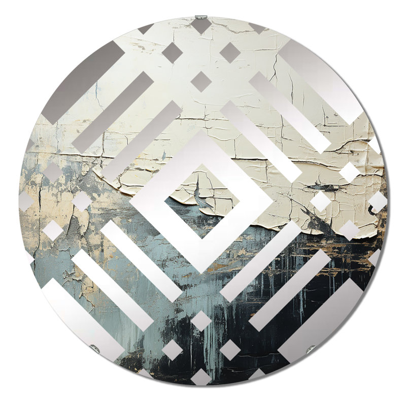 Haddasah - Miroir décoratif diamant, 23,6 po x 23,6 po