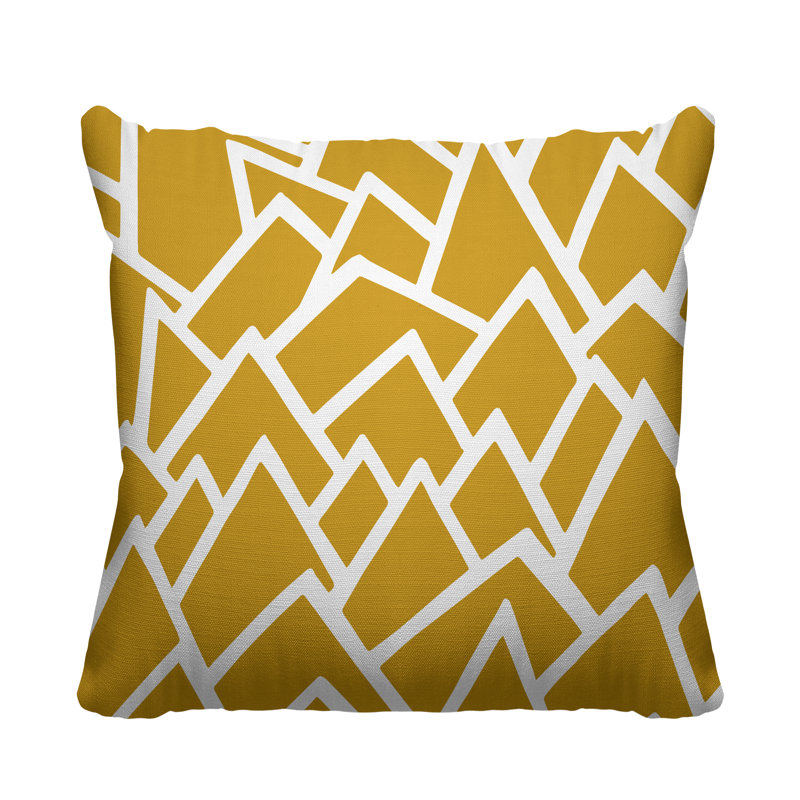 Coussin Speck, L 15 po x H 15 po, Jaune