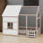 House-Shaped Floor Bed Featuring  LED Lighting and Cozy Design-1021710776
