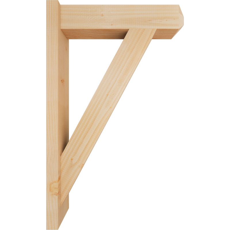 Artisan traditionnel en bois rustique, Sapin Douglas de 5 1/2 po (lisse), P 20 po x H 32 po