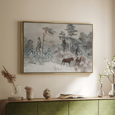 Vintage Landscape -CCLXXIII Framed Gallery Wrapped Canvas