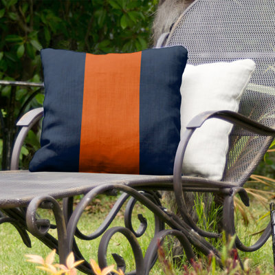Syracuse Striped Outdoor Reversible Throw Pillow
