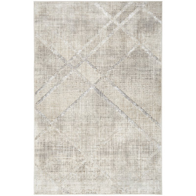 Dore Abstract Grey Area Rug