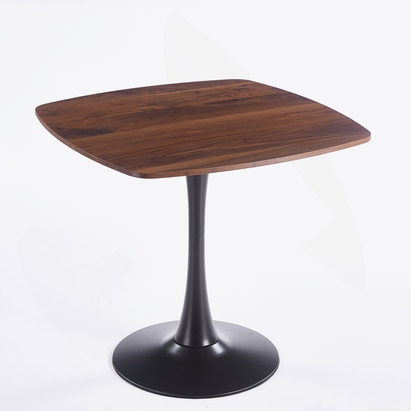 Halloween 31.5INCH DINING TABLE WALNUT, Dark Walnut, Black