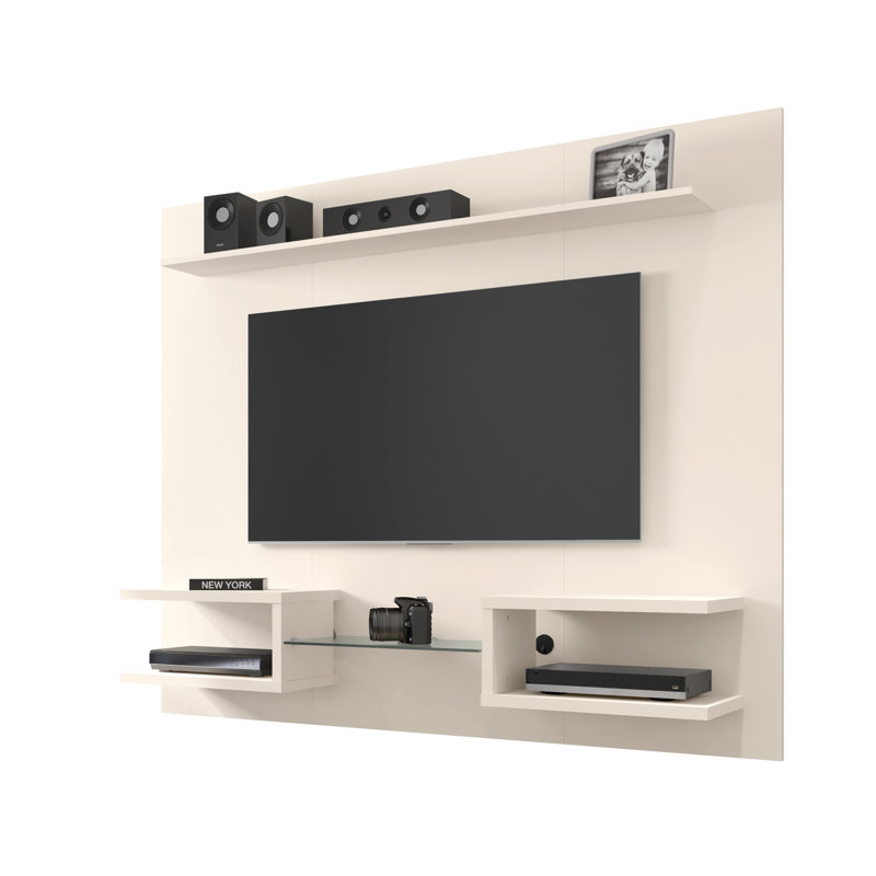Kitterman Floating Entertainment Center for TVs up to 50", Off White