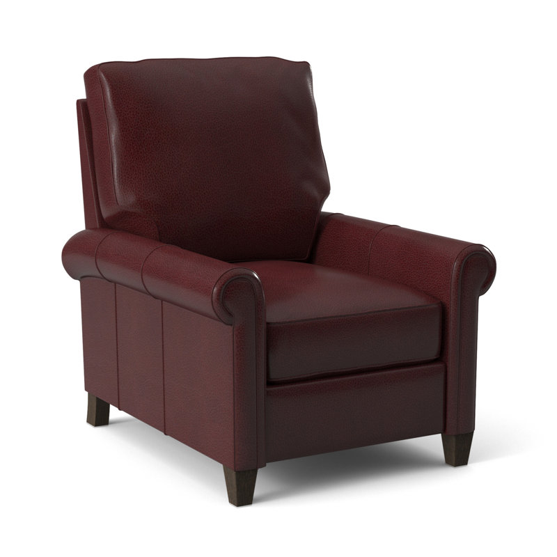 Haskins Recliner, Anilina Hunter Genuine Leather, Cobblestone, Manual