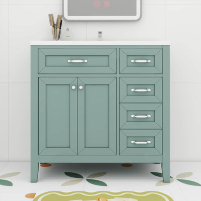 Armoire de salle de bain 36 po avec lavabo et tiroir 36 po