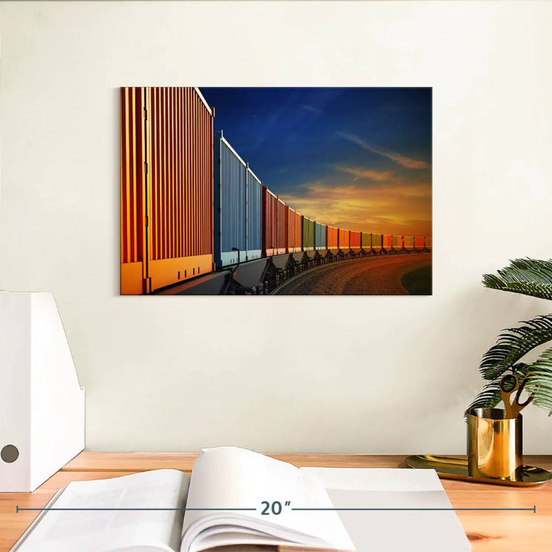Mehar Freight Train Containers, 8" H x 12" W