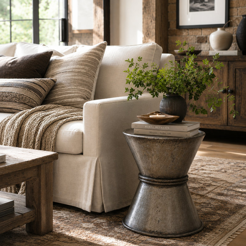 Marais Metal Hourglass Stool
