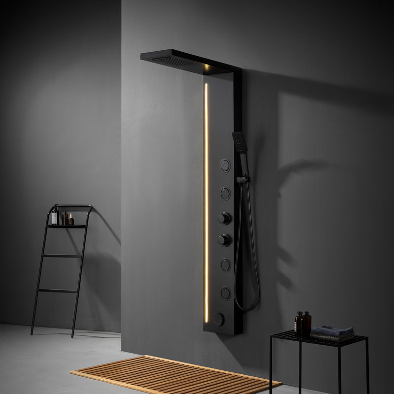 1 56.3'' Shower Panel with Rain Shower Head