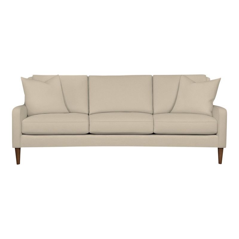 Canapé à accoudoirs carrés 86,5 po Ease, La Havane, Mélange de polyester lin Tuck