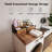 2-tier Washer Dryer Countertop Organizer With Fabric Drawers, Shelf, Guardrail And Non-slip Pads For Laundry Room Storage