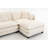 Spacious Modern Sofas, Chenille Upholstery With Ottoman For Home