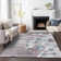 Premium Machine Washable Prisco Teal Rug