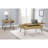 Rustic Golden Oak And Black End Table With Practical Storage Solution Charming Mid-Century Modern In Space