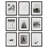 Tammitha Galley Wall 8" x 10" Picture Frame Set - 9 Photo Frames-1924577763