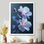 Rose rose et bleu, fleurs de pommier - Décoration murale fleur de pommier-1539704533-1539704538