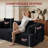 Nathasa Convertible Sleeper Sofa Bed, Mattress Couch With 2 Pillows-708873920