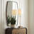 Curved Metal Reversible Accent Wall Mirror
