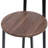 Bar Stool Set of 3 Counter Height Barstools with Back Armless Dining Chairs for Kitchen Island-1112856490
