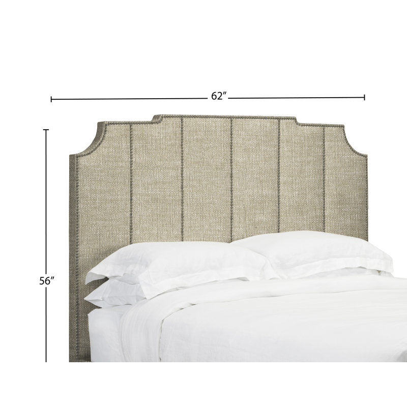 Tête de lit à panneau rembourré Taber, Grand, Lin - Beige