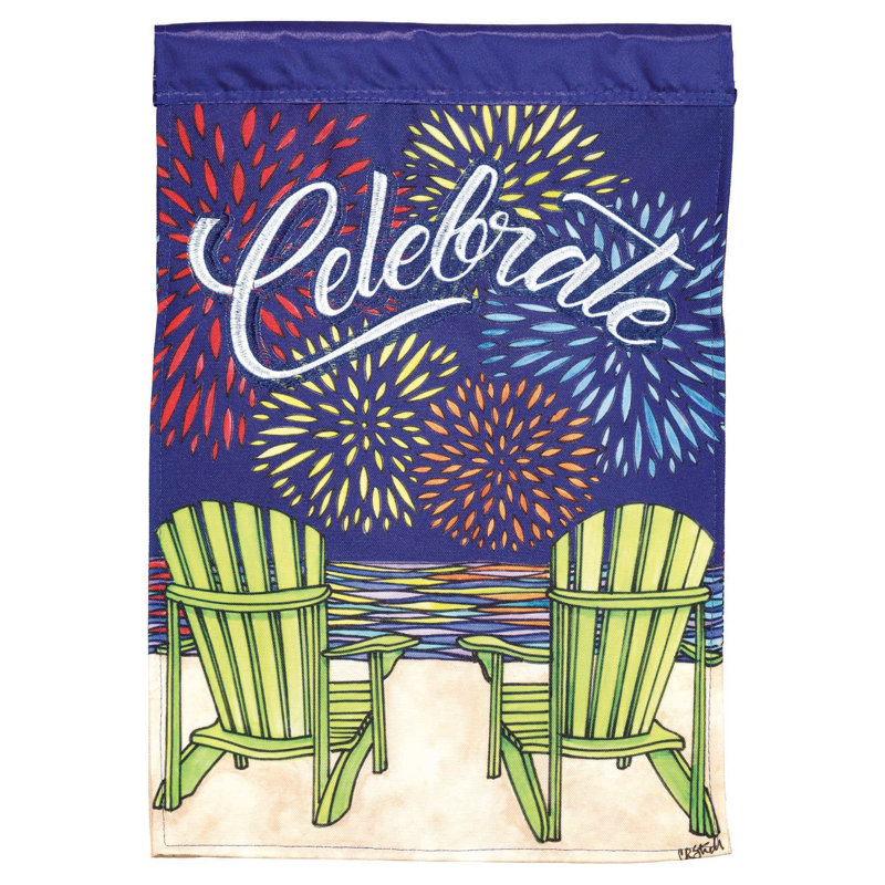 Drapeau de jardin en polyester 1 pi 6 po x 1 pi Cliffrose