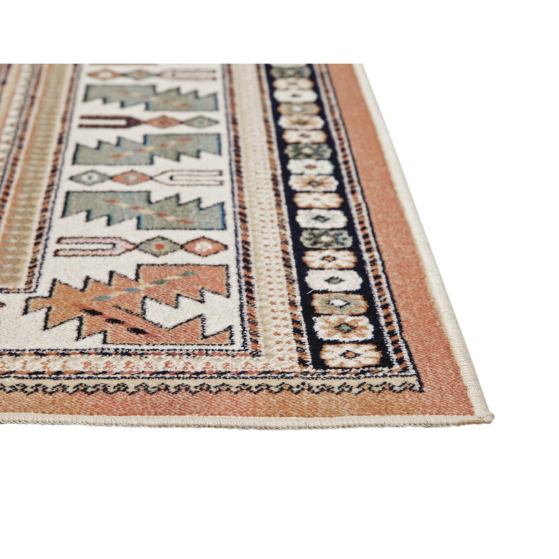 Ovid Moroccan Rust Area Rug, Rectangle 3'2" x 4'6"